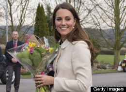 Where's The Bump? Kate Hides In White Coat (PHOTOS)