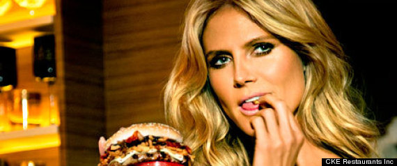 Heidi Klum Burger Ad