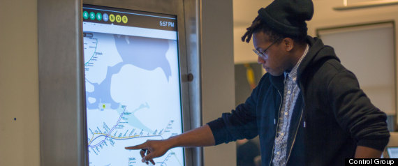 Touchscreen Subway Maps