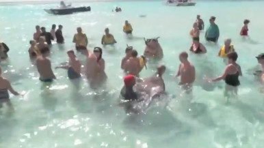 People in water