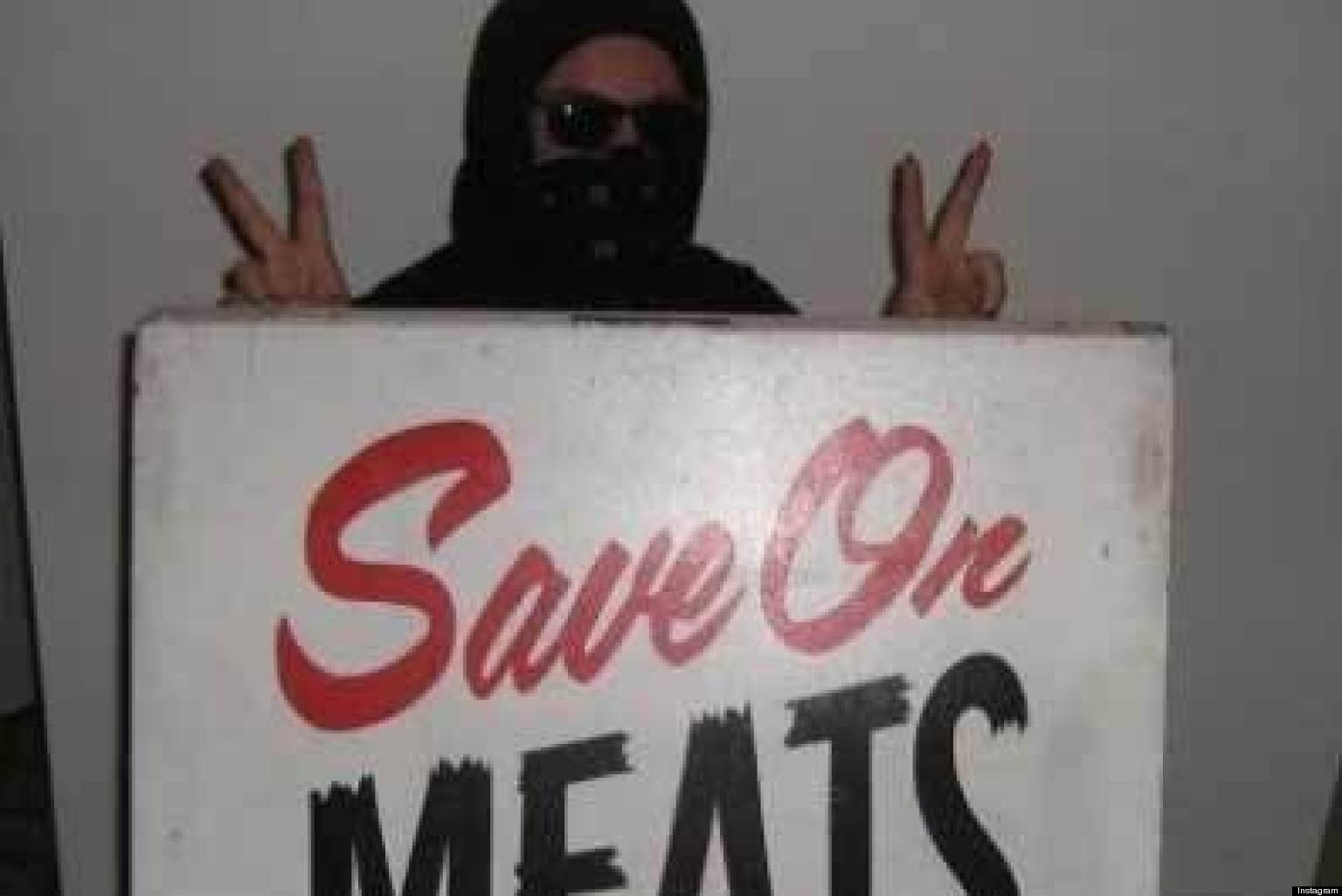 Save On Meats Sign Stolen By Anarchists