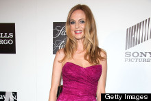 Heather Graham Is Back On The Party Scene In Hot Pink Lace