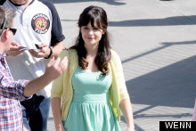 On Set Style: Zooey Deschanel Is In Ice Cream Colours (Again) For New Girl