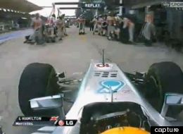 En plein Grand Prix, Lewis Hamilton s'arrête à la mauvaise écurie