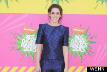 Blue Belle: Kristen Stewart Does The Playsuit Thing At Nickelodeon Kids' Choice Awards 2013