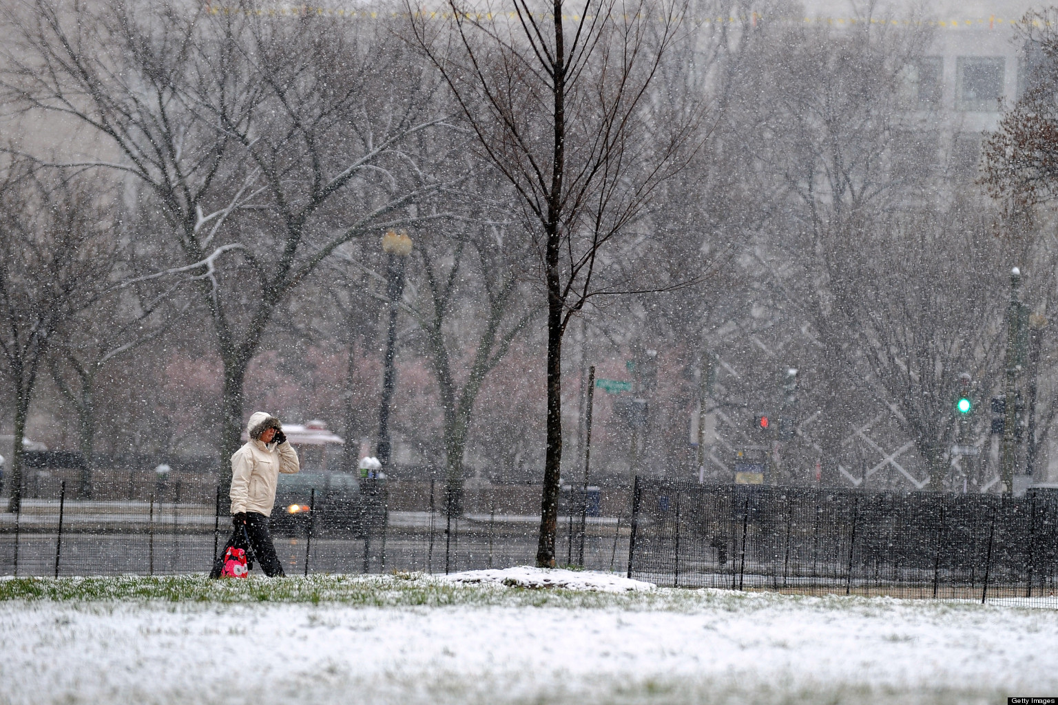 Snow In DC Frozen Rain Falls From Sky In Spring, Not So Much In Winter