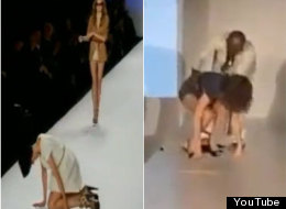 Caídas de modelos en la pasarela (VIDEOS)