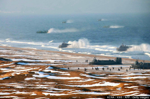 north korea marine landing photoshop