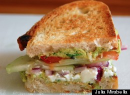 Best Of Both Worlds: Greek Salad Sandwich
