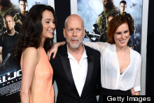 Family Affair: Bruce Willis Joined By Emma And Rumer At GI Joe Premiere