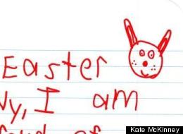 LOOK: A Letter From The Easter Bunny's Biggest Supporter