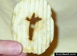 Tiens, Jésus dans ma croustille!