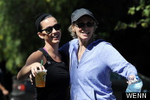 Fancy Seeing You Here! Katy Perry And Jane Lynch 'Mwah' Mid-Workout