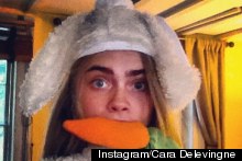 Hopping Mad! Cara Delevingne And Sienna Miller Show Off Their Easter Bunny Style