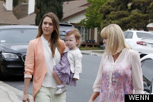 Just Peachy: Jessica Alba Does Spring Pastels In Style