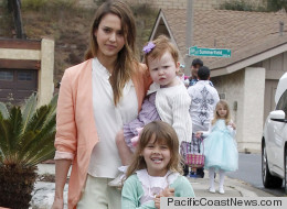 PHOTOS: Jessica Alba And Family Pick Pastels On Easter