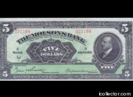 LOOK: A $5 Bill From Molson? When Canada Had Private Money