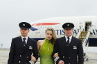 Georgia May Jagger Leads Airplane Runway Show...