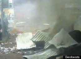 WATCH: Thieves Explode Gas Station ATM