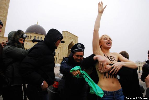 femen topless jihad in kiev