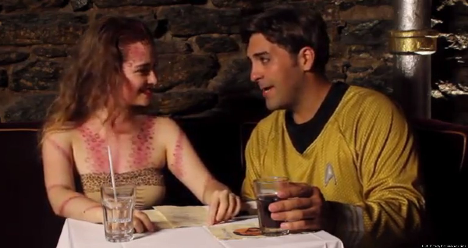 Star Trek Parody Kirk S Blind Date Puts Captain Kirk On Internet