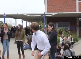 WATCH: World's Best Promposal Includes Gold Lame Shorts, Twerking