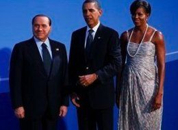 Berlusconi Obama Wife