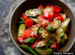 okra tomatoes recipes recipe seared fried vegetables tomato cooked vegetable stewed fresh rice sauteed onions salad simplyrecipes indian ocra creole