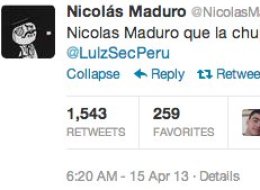 Piratean el Twitter de Maduro: 