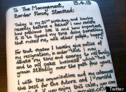 Say It With Cake: Tastiest Resignation Letter Ever