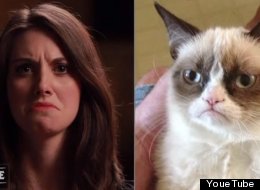 Alison Brie Morphs Into Grumpy Cat