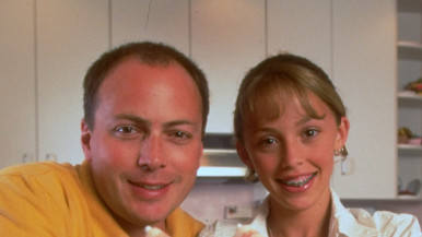 Abbey Fleck and her dad