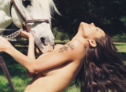 Horsing Around: Never-Before-Seen Picture Of Topless Angelina Jolie Goes Under The Hammer