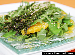 Roasted Asparagus Salad With Valencia Oranges and Ginger-Citrus Vinaigrette