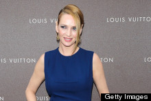 Uma Thurman Is Super Chic In Shift Dress For Louis Vuitton Party