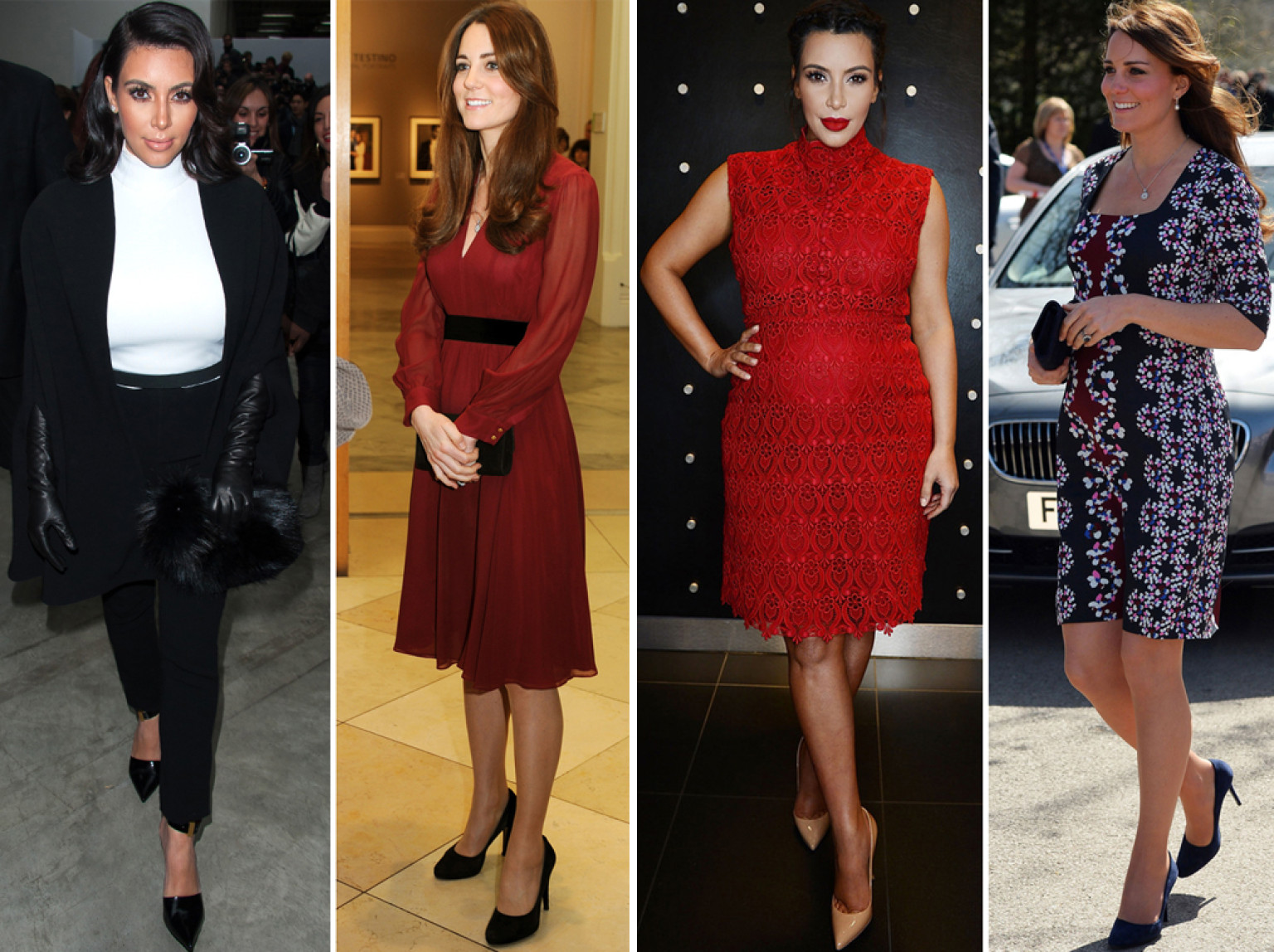 Kate Middleton V Kim Kardashian Pregnancy Clothing Battle Huffpost Uk