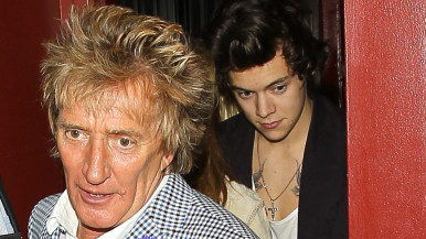 Rod Stewart and Harry Styles