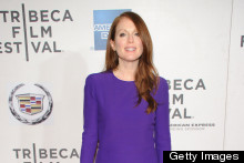 Julianne Moore Looks Radiant In Purple At Tribeca Film Festival
