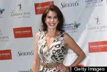Teri Hatcher Hosts A Charity Yard Sale In Super SHORT Dress