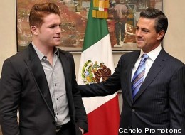 'Canelo' Alvarez visitó a Peña Nieto (FOTO)