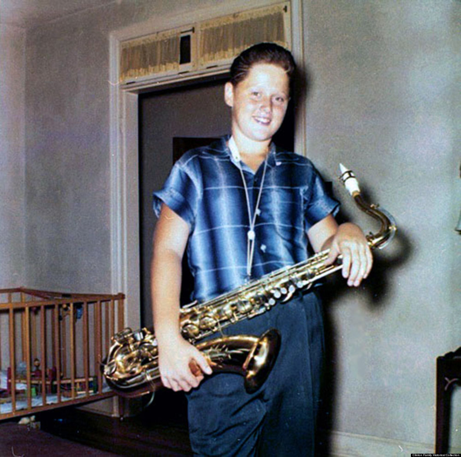 Young Bill Clinton Gets His Sax On (PHOTO)