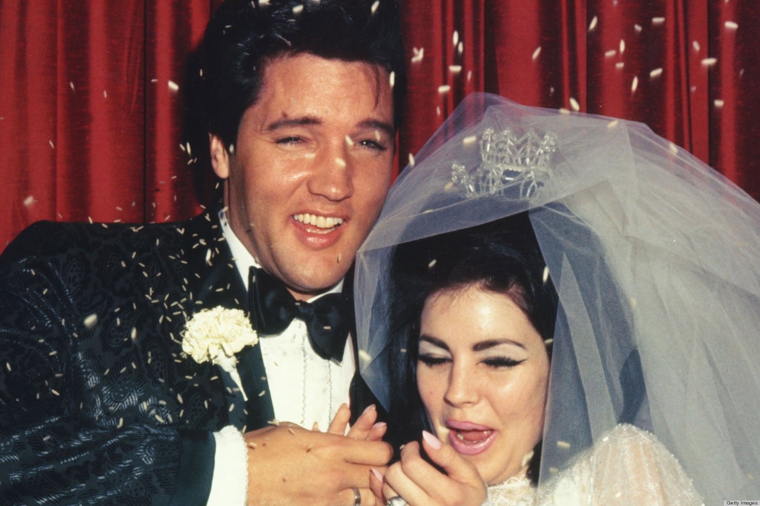 Elvis Presley And Priscilla Presley On Their Wedding Day Photo Huffpost 