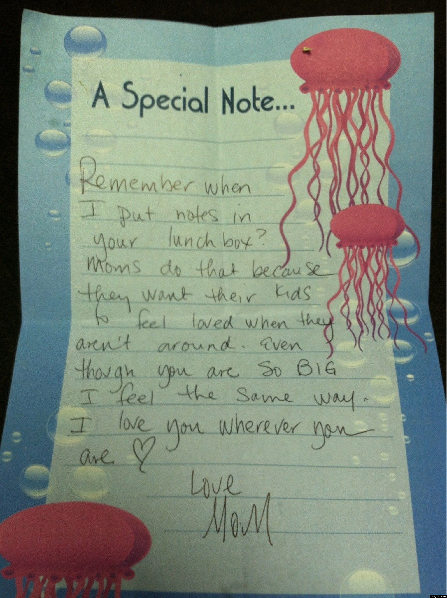 Mom Leaves Message In Her (Grown) Daughter's Lunchbox (PHOTO) | HuffPost