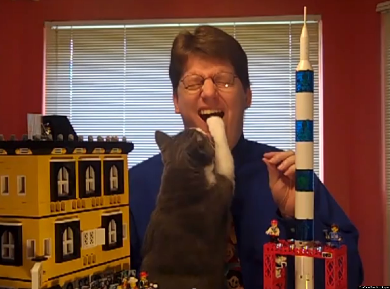 Cat Photobombs Lego Town Promo Video Makes Cutes