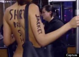 Une mannequin se balade nue dans les transports en commun (VIDÉO)