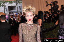Battle Of The Met Ball 2013 Bleached Blondes: Anne Hathaway V Miley Cyrus