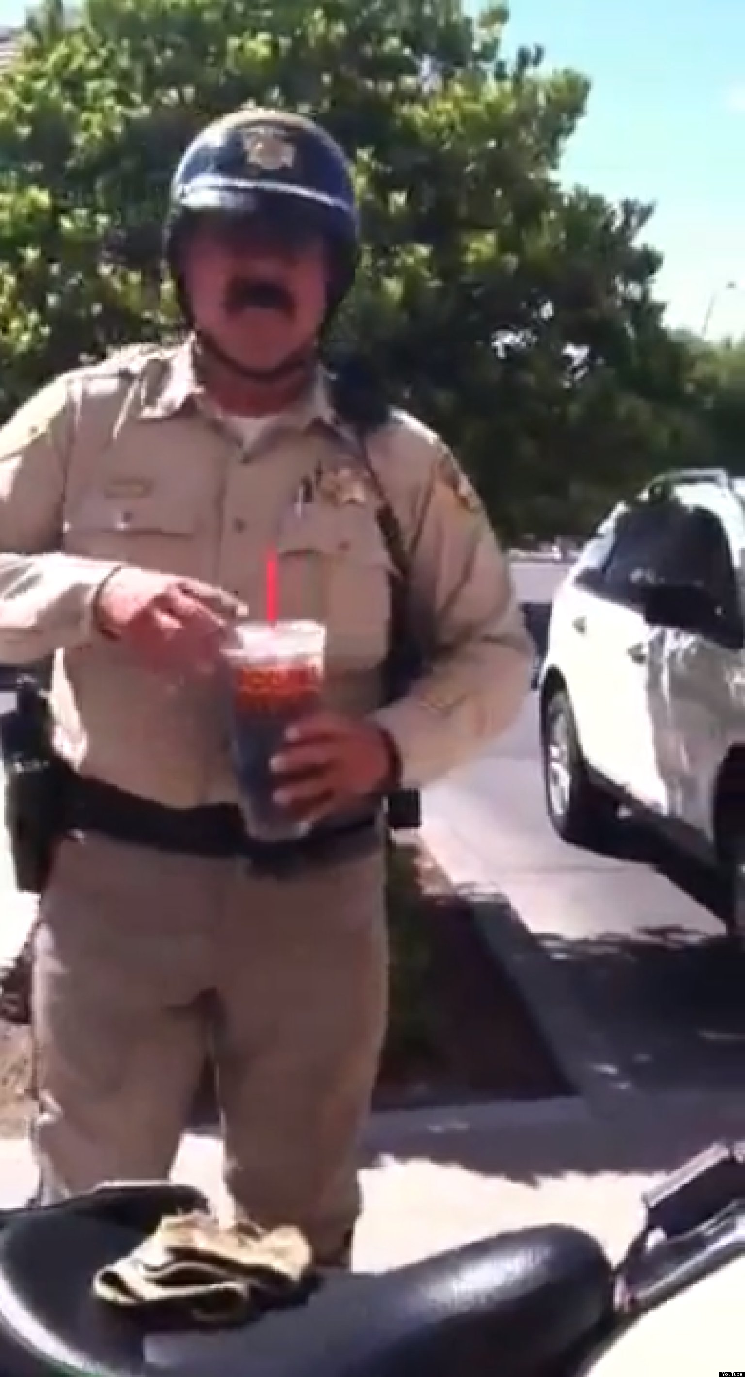 12-Year-Old Calls Out Cop For Parking Illegally During Beverage Run