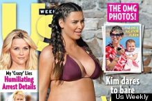 Hello, Bump! Kim Kardashian Covers US Weekly And Yes, She's In A Bikini