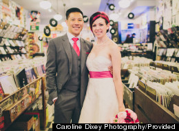 PHOTOS: DJ Duo Ties The Knot In AMAZING Record Store Wedding