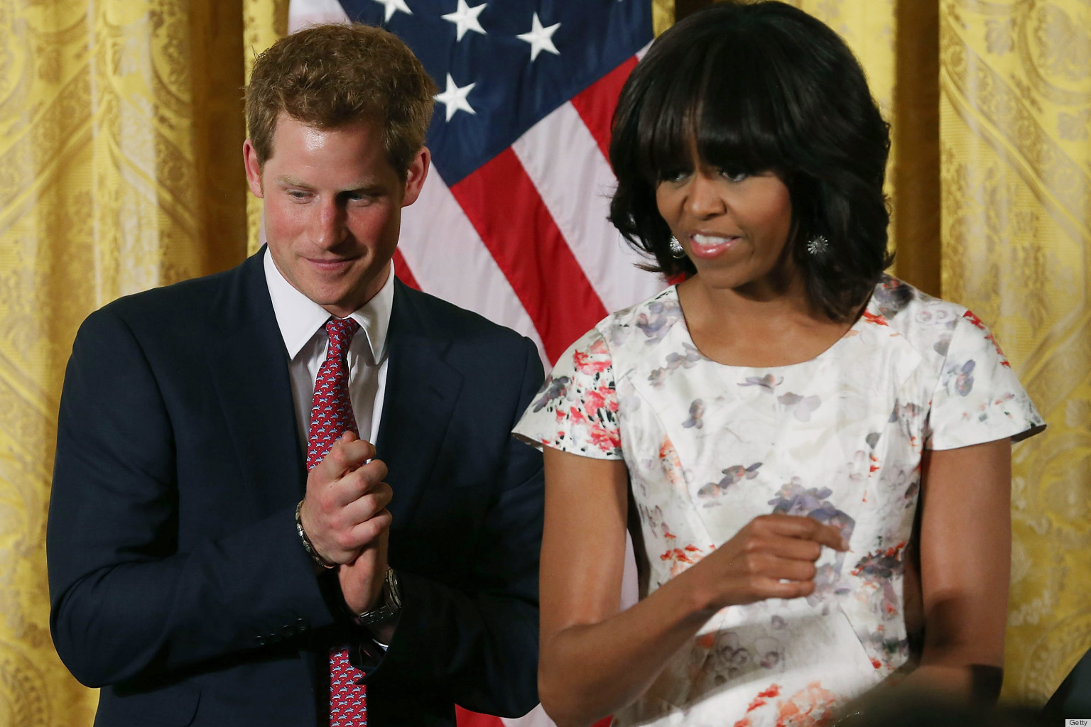 Prince Harry Michelle Obama Meet In The White House Photos Huffpost 6697